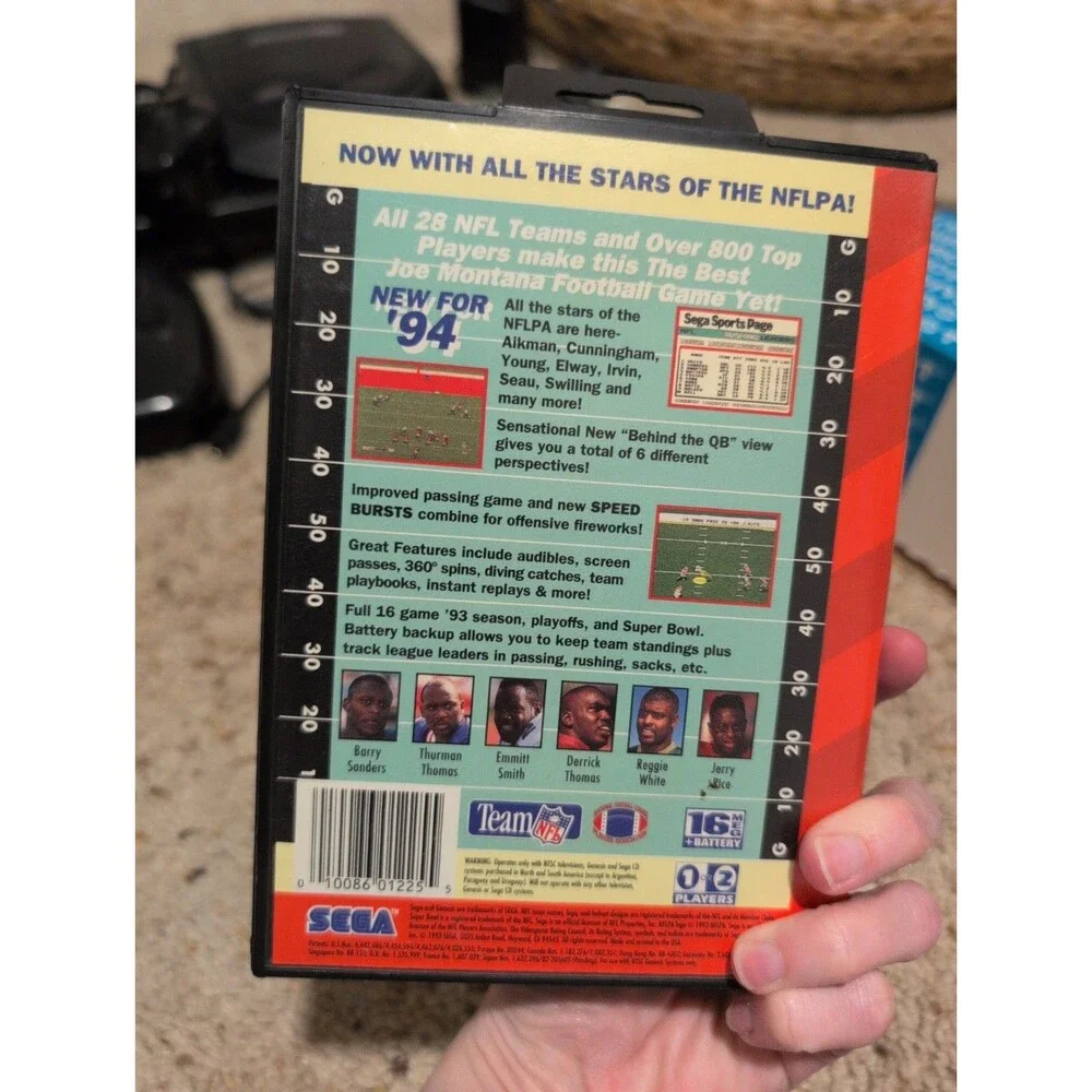 NFL Football '94 Starring Joe Montana (Sega Genesis, 1993) 1